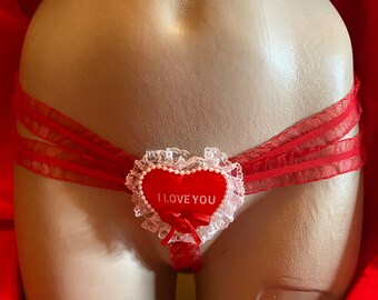 Coeur Amoureux....String ouvert