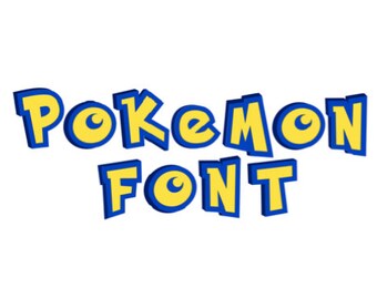 Pokemon Go Font Alphabet monogram font SVG Cut Files Instant Download