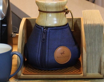 blue horse caddy for aeropress coffee maker