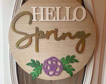 Hello Spring Door Hanging