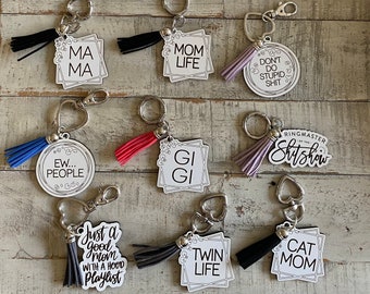 Mom Life Keychains