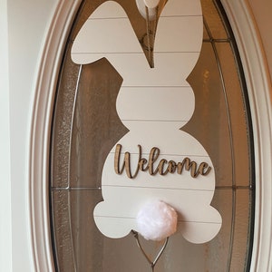 Shiplap Bunny Door Hanger image 1