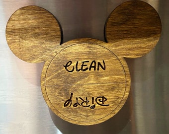 Mickey Mouse Dishwasher Magnet (Clean/Dirty)