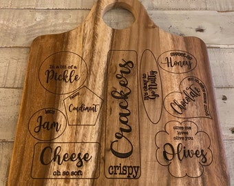 Square Acacia Charcuterie Board