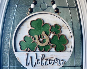 Interchangeable Holiday’s Door Hanger (Valentine’s Day, St. Patty’s Day, & Easter Are Included)