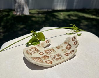 Handmade Ceramic Decor Piece Red