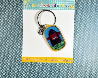 Bigfoot Hide and Seek Champ Keychain