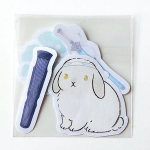 Lan Wangji Bunny Matte Sticker Pack – MDZS Mo Dao Zu Shi (4pc)