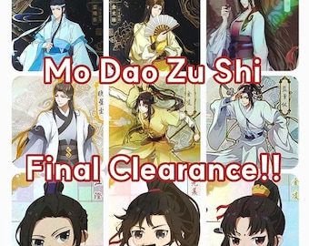 MDZS FINAL CLEARANCE Trading Cards — Wei Wuxian, Jiang Cheng, Jin Ling, Lan Xichen, Jin Guangyao Mo Dao Zu Shi Official Kayou