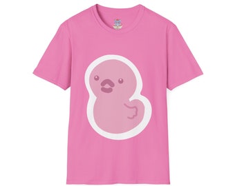 Duckie the cute pink rubber duck Adult T-shirt.