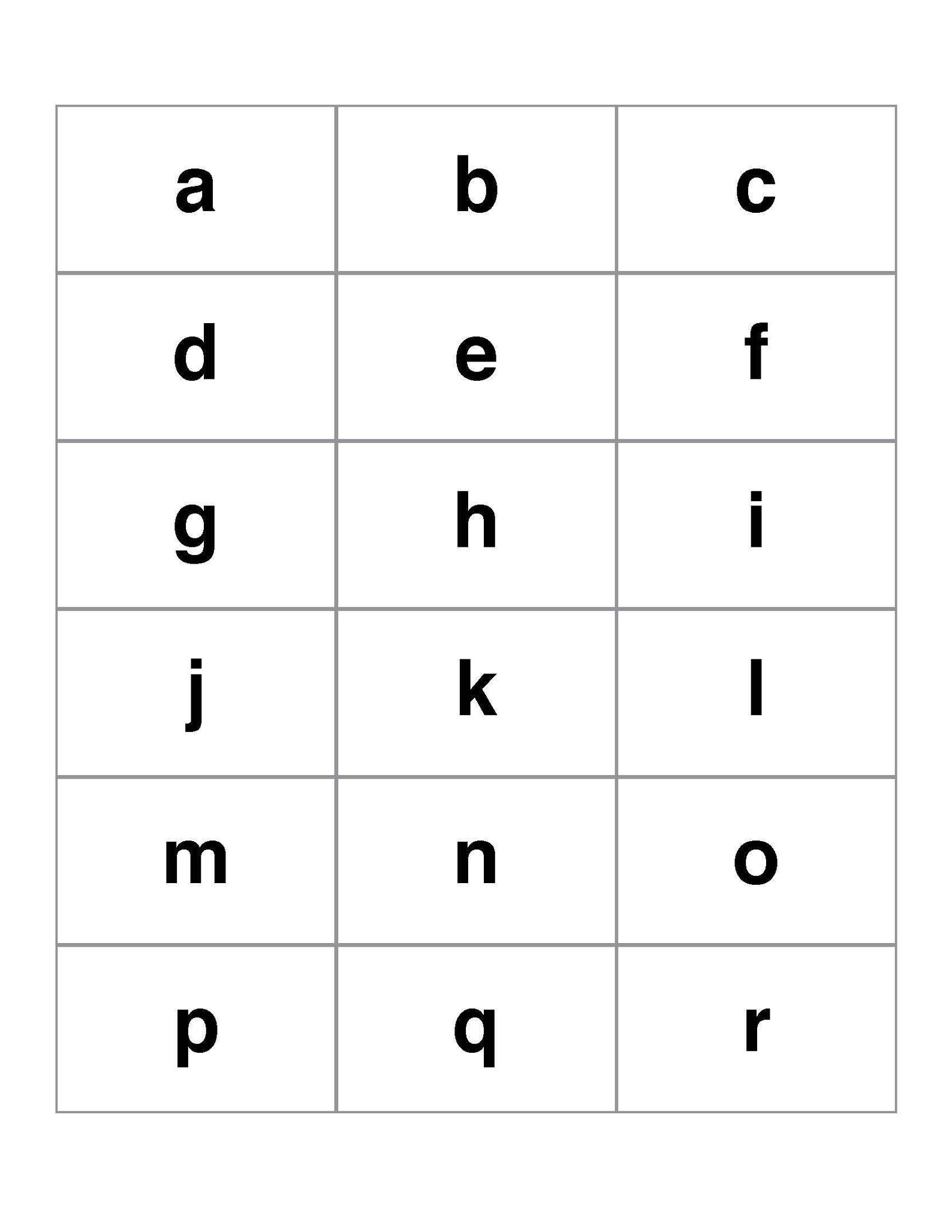 Alphabet Lowercase Flash Cards Printable. Kindergarten. Flashcards ...