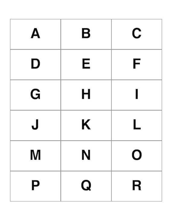 alphabet uppercase and lowercase flash cards printable etsy canada