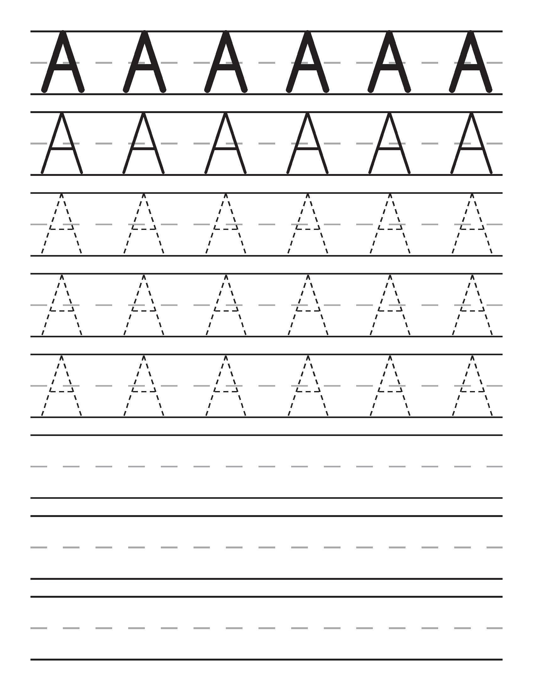65 Printable Pages of Kindergarten Handwriting Practice Bundle ...