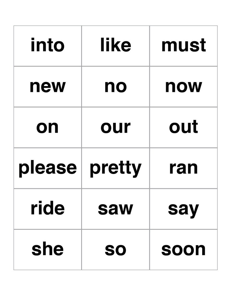 primer dolch sight words primer dolch sight words