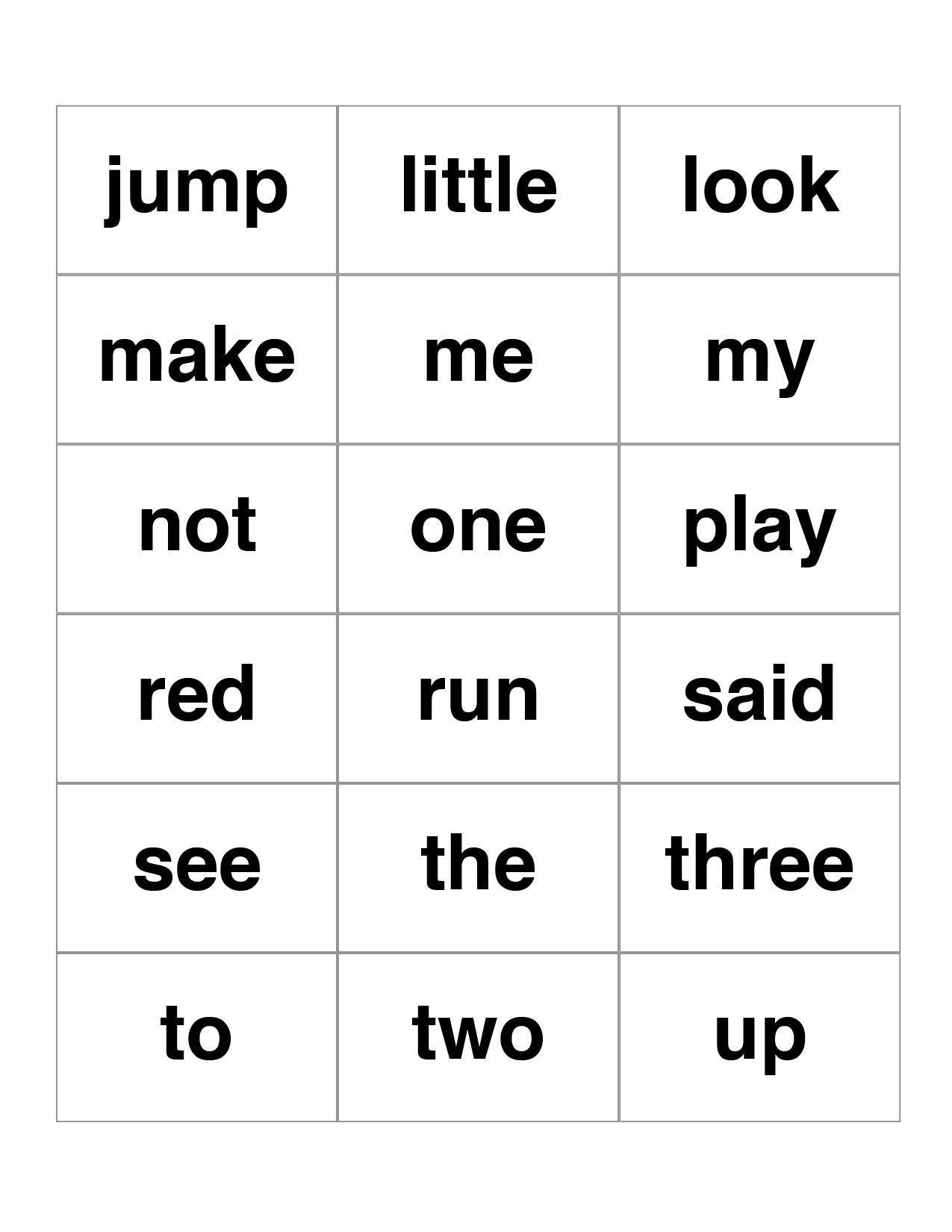 220 Dolch Sight Words for PrePrimer Primer First Grade Etsy