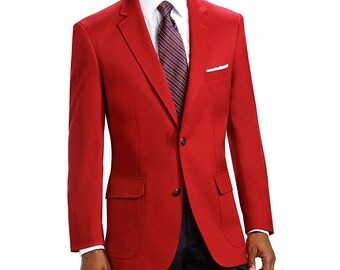 Men's Elegant Red Blazer