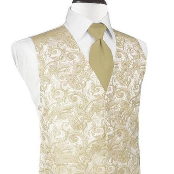 Gold Pointed Long Vest main image 1