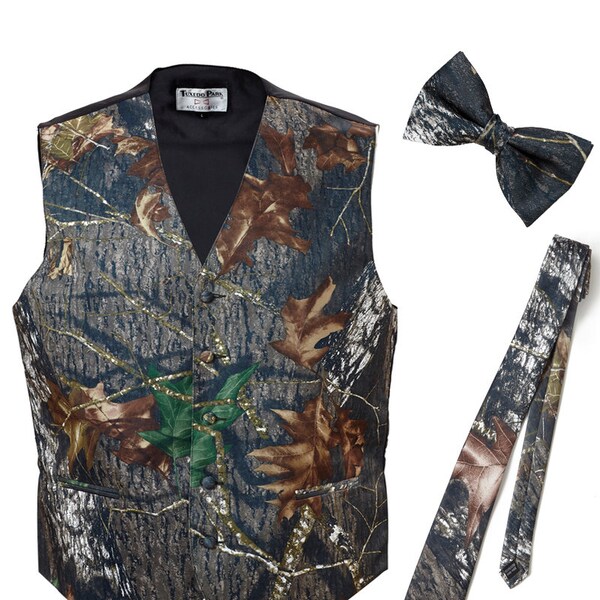 Men's Camo Tuxedo Vest main image 0