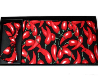 Red Hot Chili Peppers Cummerbund and Bow Tie Set