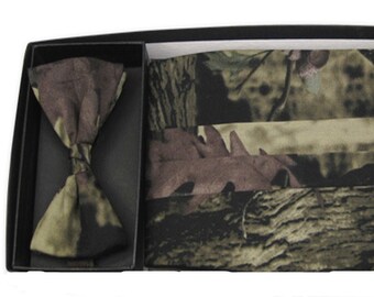 Assorted Camouflage Cummerbund and Bow Tie Sets