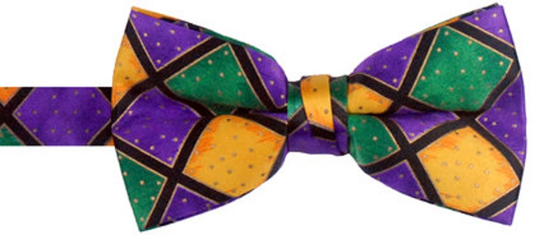 Mardi Gras Bow Tie and Cummerbund or Bow Tie and Cummerbund with Matching Suspenders image 2