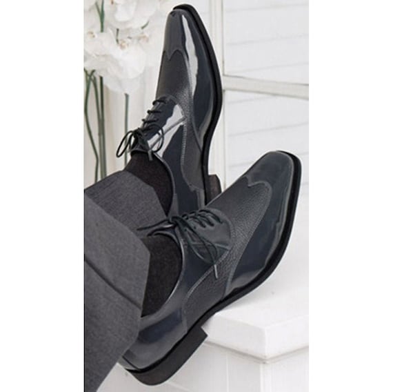grey tuxedo shoes