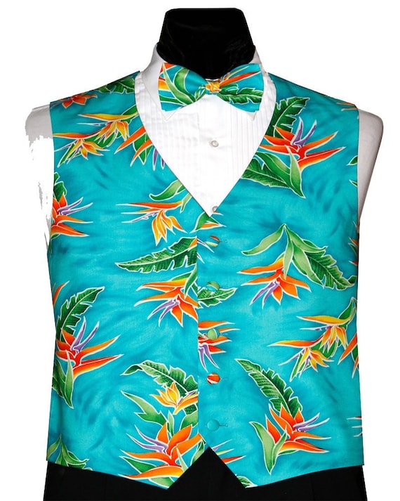 Men's Tuxedo & Formal Vests Fashion Wedding & Formal Wear Hawaiian Bird