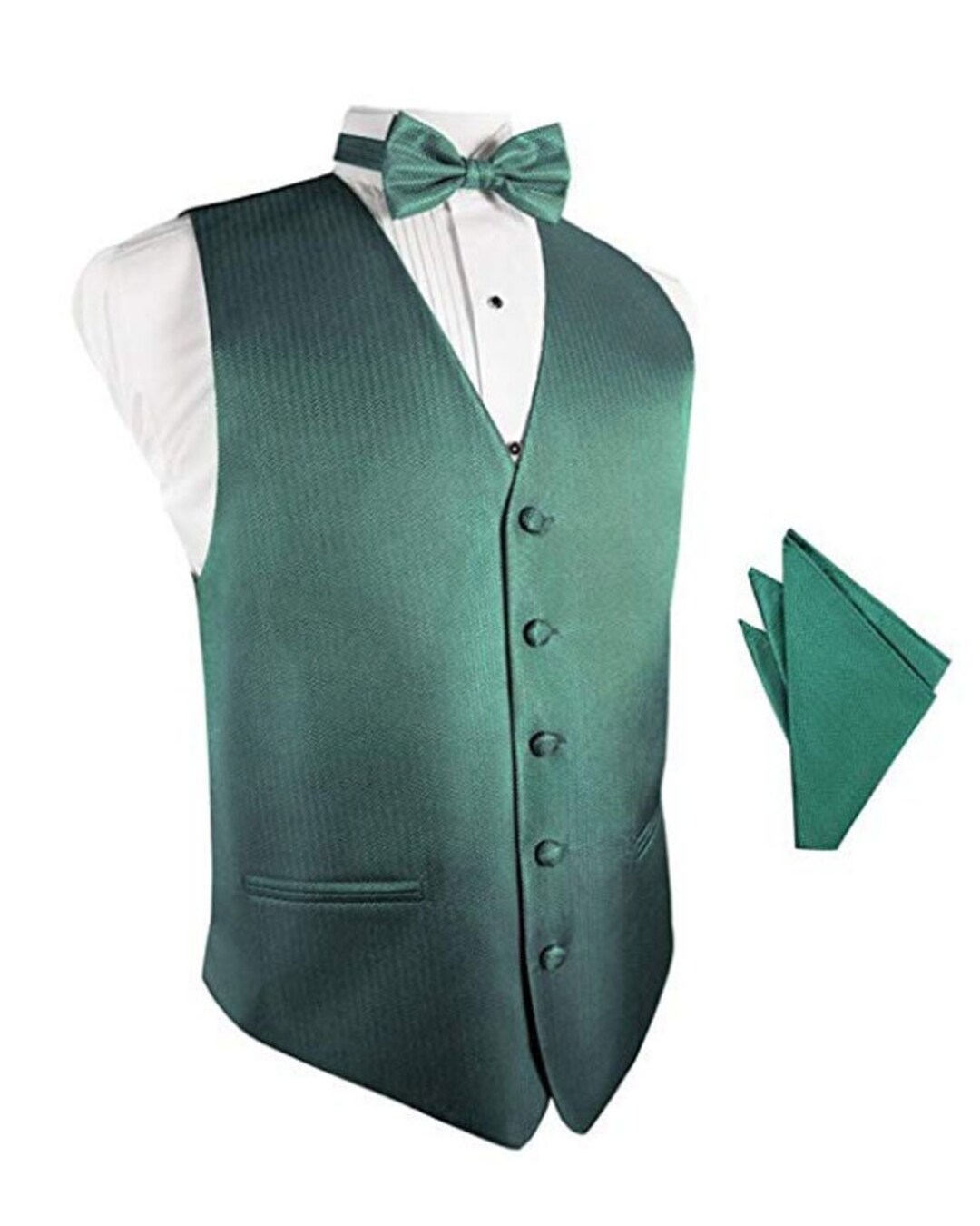 Mocha Herringbone Tuxedo Vest