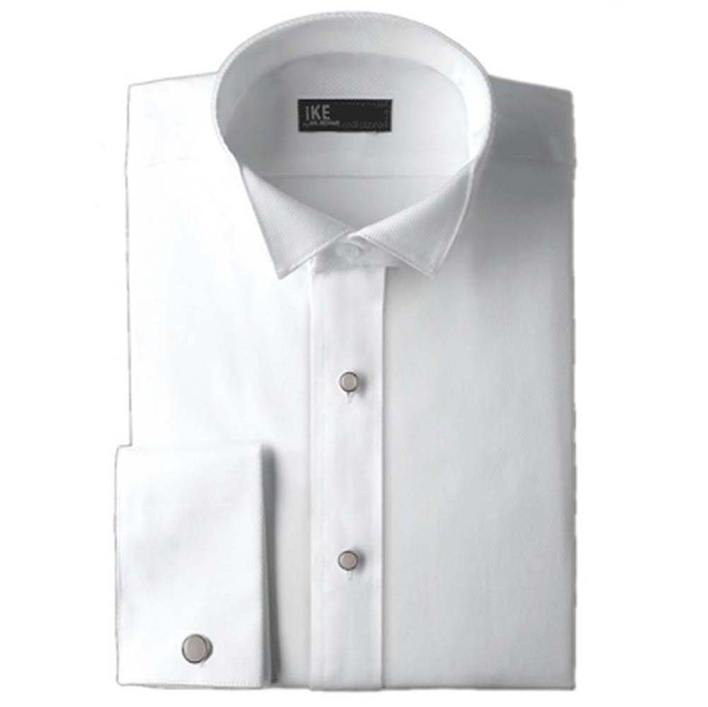 White Ike Behar Pique Cotton Wing 
