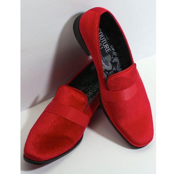 Red Velvet Mens Oxfords Flats Loafers Dress Shoes | Dress shoes men, Men  loafers, Dress shoes