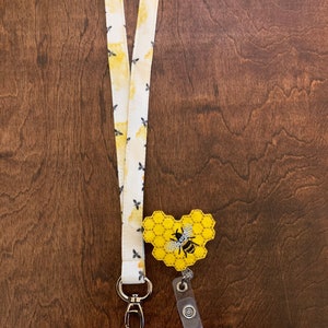 Bee Lanyard, Bee Badge Reel, Teacher Appreciation Week, Teacher Gifts