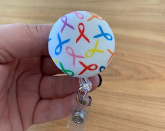 Oncology Ribbons Badge Reel