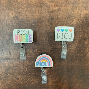 PICU Nurse Badge Reel