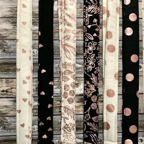 Rose Gold Lanyard - Floral Lanyard - Breakaway Lanyard