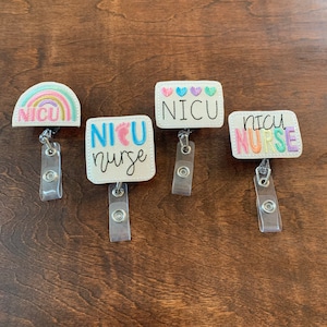 NICU Badge Reel, Nurse Badge Reel, Nurse Gift