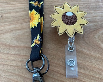 Tour de cou tournesol, enrouleur pour badge tournesol, Tournesol handicaps cachés