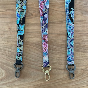 Floral Lanyard, Bonus Mom Gift, Lanyard for Keys