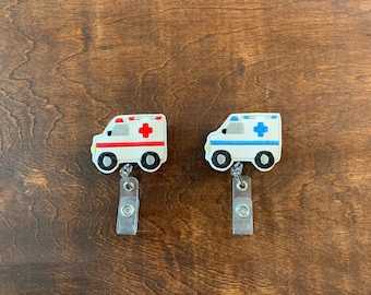 Ambulance Badge Reel, Last One-Premade