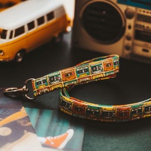 Retro Cassette Tape Lanyard - Breakaway Lanard, Lanyard for Keys, Throwback to 80s