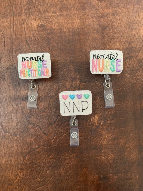 NICU Nurse Badge Reel, Neonatal, ID Holder