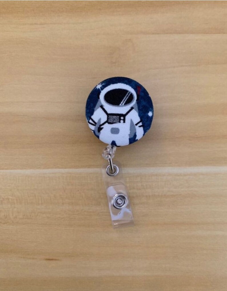 Nasa Breakaway Lanyard Space Themed Lanyard With ID Holder Etsy