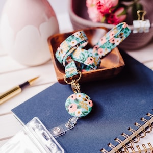 Triple Breakaway Lanyard, Cruise Lanyard, Skinny Lanyard, Floral Lanyard