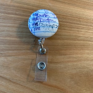 Library Card Badge Reel: Librarian Gift, Alligator/Belt Clip