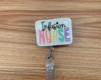 Infusion Nurse Badge Reel, Nurse Badge Reel, Badge Reels