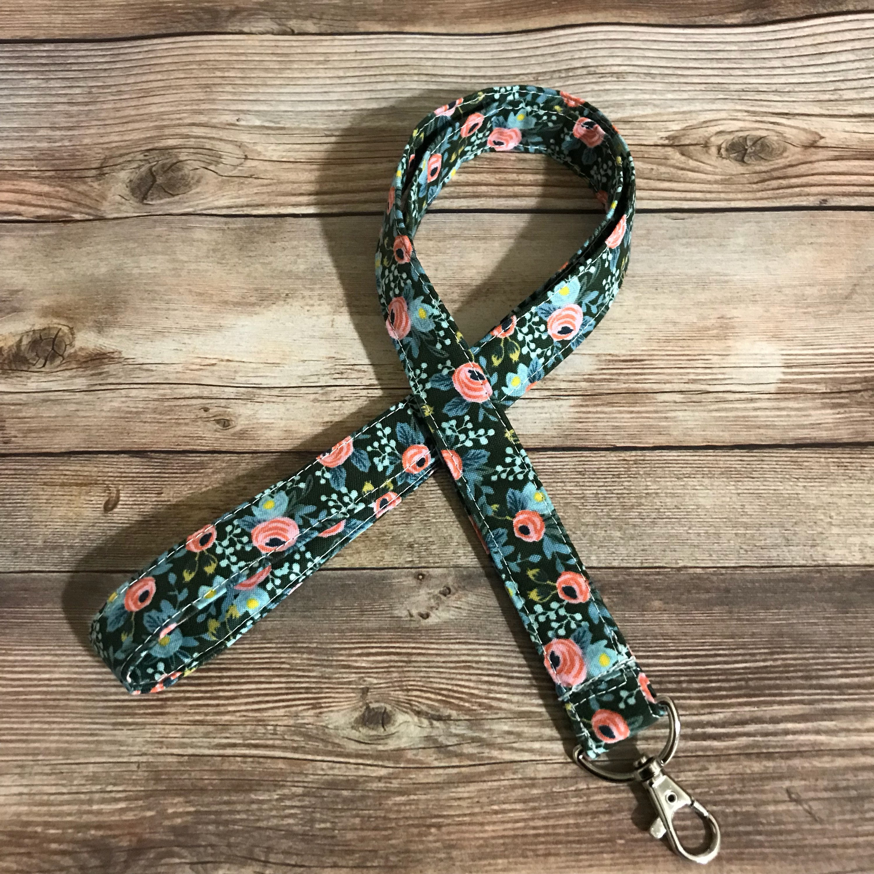 Breakaway Lanyard Lanyard for Keys Rifle Paper Co Hunter Etsy