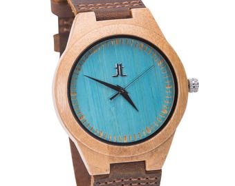 Christmas gift. Watches for Men. Watches for Him - Men's Engraved Wooden Watch. Personalized. Gift for Groomsmen