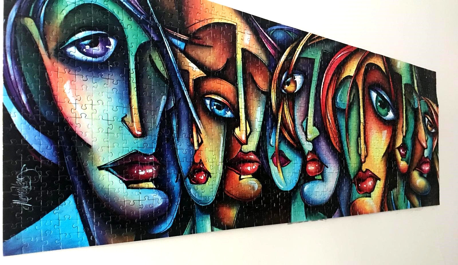 Finished Puzzle 1000 pcs Abstract Art Completed Puzzle Wall Etsy