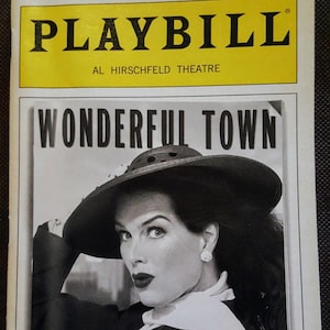 Original Playbill from the Broadway musical production of WONDERFUL TOWN. Brooke Shields, Leonard Bernstein.  V.120. N.11. November 2004