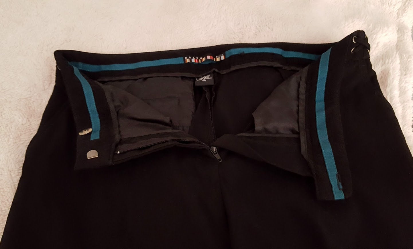 Dalia Black Dress Pants Trousers. Rayon 