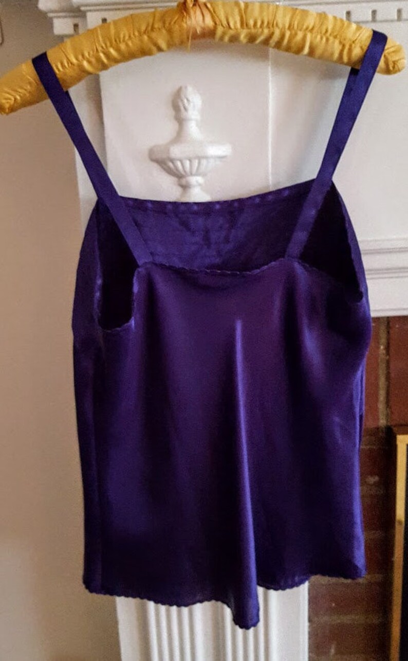 Vintage 1990s Escapades Purple Camisole Tank Sleeveless Blouse Cami Top Women/'s Size Medium Large Dressy Casual Career